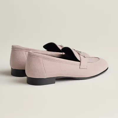 HERMES Paris Pink Loafers