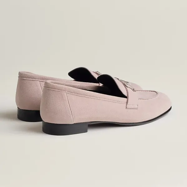 HERMES Paris Pink Loafers - Image 2