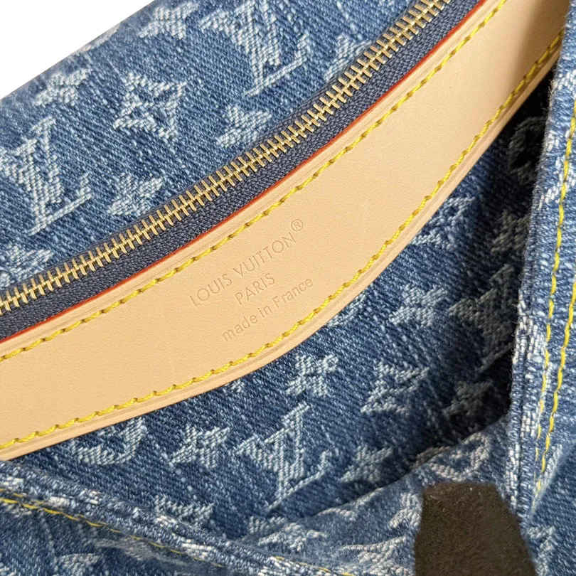 Louis Vuitton Diane Giant Monogram Empreinte Denim Canvas Gold Hardware