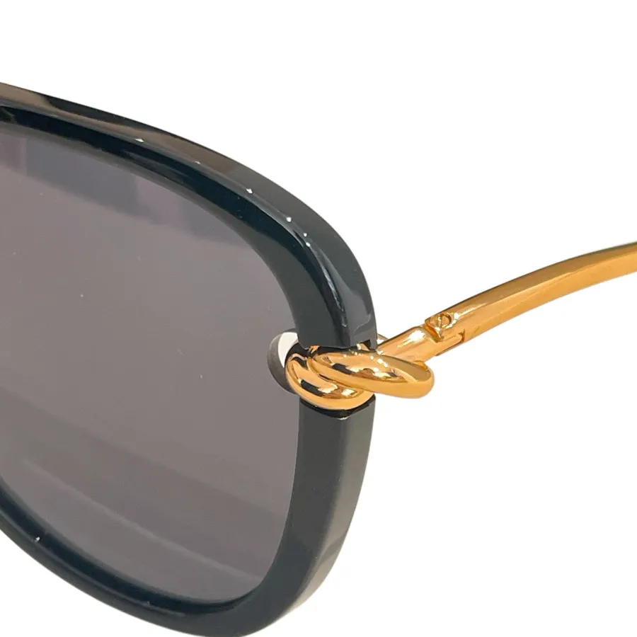 Bottega Veneta Pilot glasses black gold/orange black/brown leopard/rust leopard/white/eggplant/brown red/blue orange color Size 56口16-145