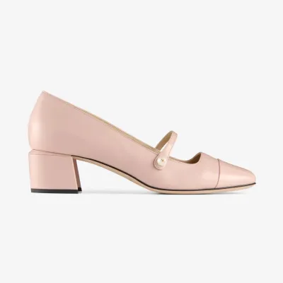 JIMMY CHOO Macarons leather and patent-leather heels Mary Jane heels Shoes