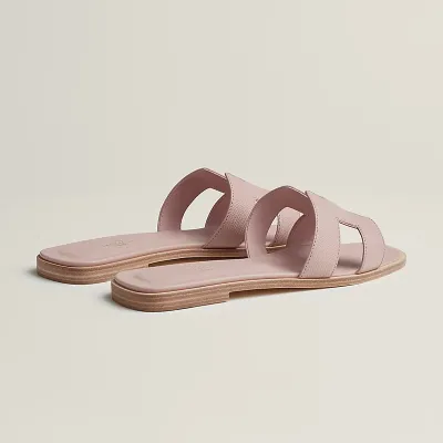 HERMES Oran Light Pink Slippers