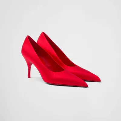 PRADA Satin finish red High Heels Shoes