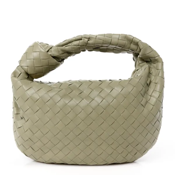 Bottega Veneta Maxi Teen Intrecciato Jodie Hobo Travertine Nappa Leather