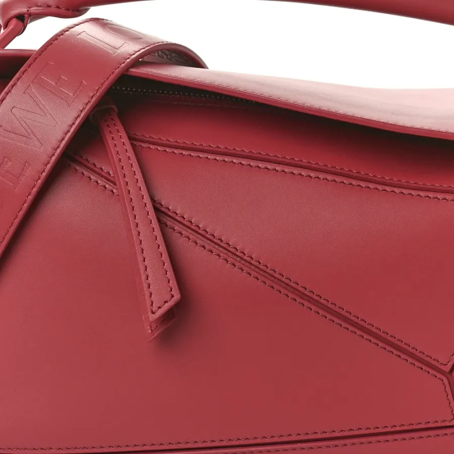 Loewe Puzzle Bag Small Plumrose Satin Calfskin Leather Incognito Hardware