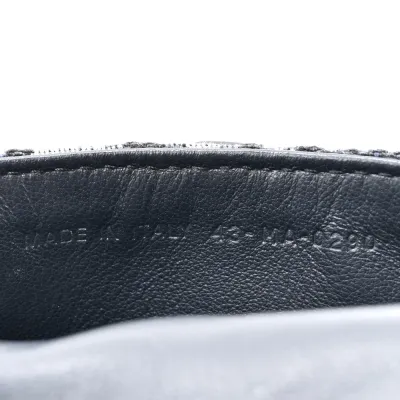 Dior Nano Saddle Chain Pouch Blue Oblique Canvas Gold Hardware