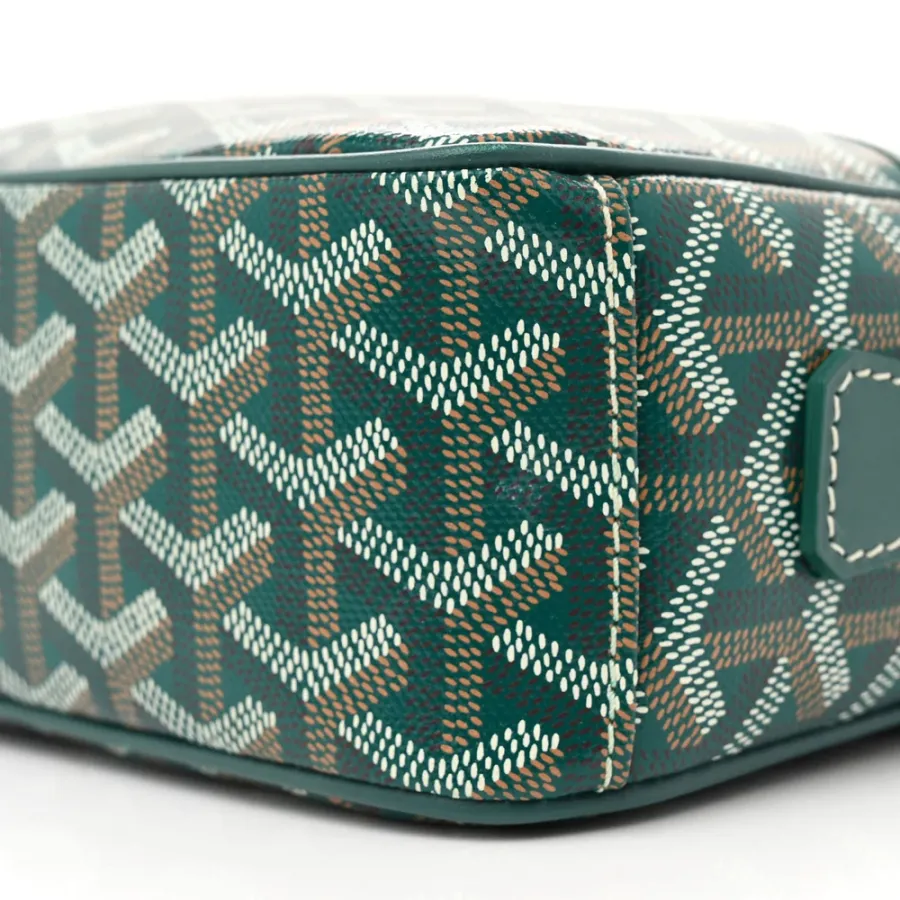 Goyard Sac Cap Vert Bag PM Green Goyardine Canvas