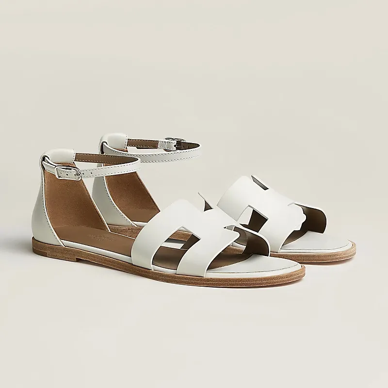 HERMES Santorini white Sandal