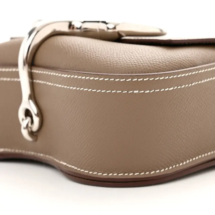 Hermès Mini Della Cavalleria Etoupe Epsom Leather Palladium Hardware