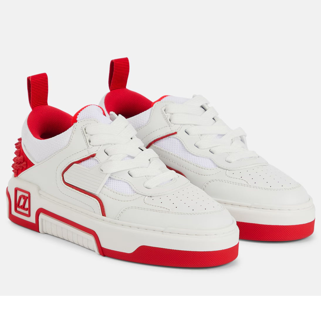 Christian Louboutin Tênis branco e vermelho