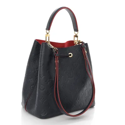 Louis Vuitton NeoNoe MM Marine Rouge Empreinte Leather