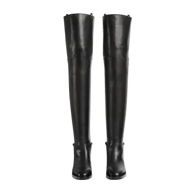 Gucci black knee high boots