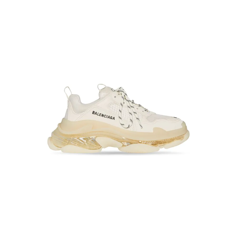 BALENCIAGA TRIPLE S CLEAR SOLE Beige  Sneakers