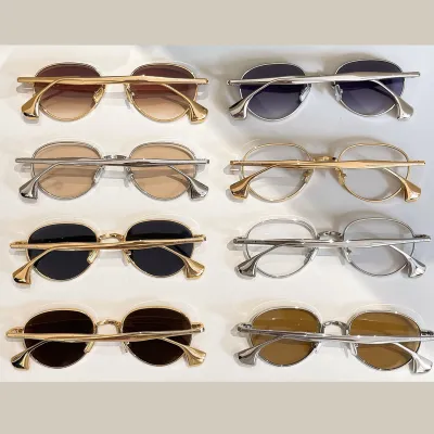 Bottega Veneta glasses silver/gold/apricot/rust/brown/tawny/black gold/eggplant color Size 53口21-140