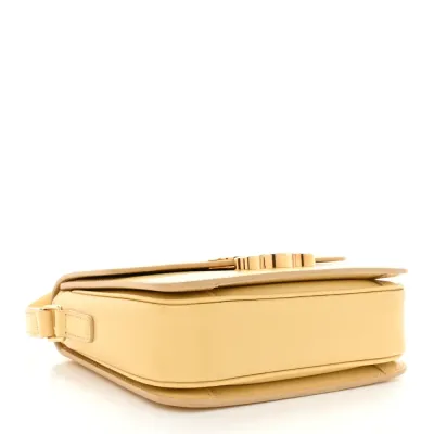 Celine Small Teen Triomphe Bag Pollen Shiny Calfskin Leather Gold Hardware