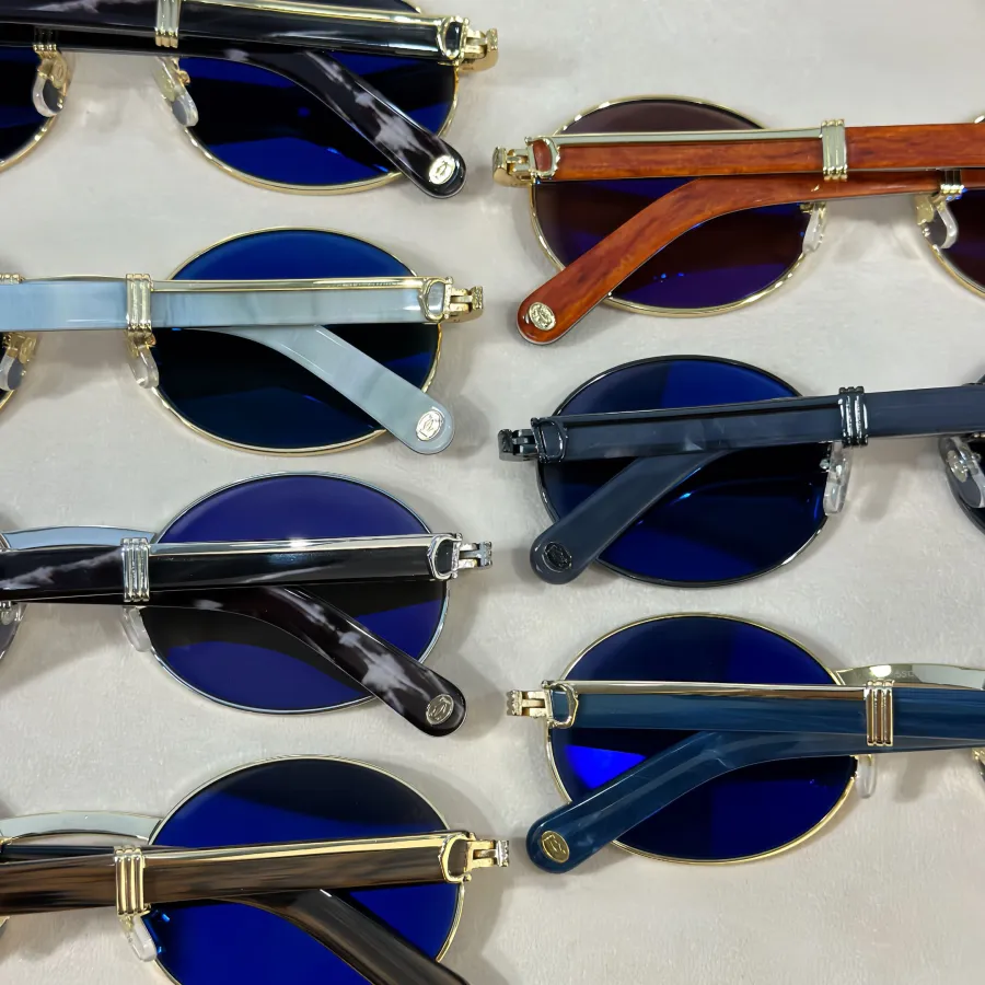 Cartier Oval glasses black/grey silver/black gold/brown gold/blue/black camouflage/green color Size 55-22-145
