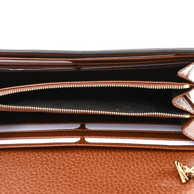 Gucci Small Jackie 1961 Chain Wallet Blue Tea Calfskin Leather & GG Monogram New Denim Gold Hardware