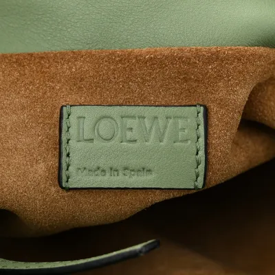 Loewe Flamenco Knot Bag Mini Avocado Calfskin Leather