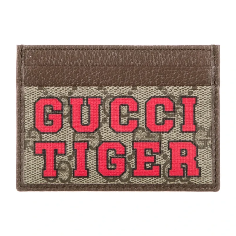 Gucci Small Compact Wallet Brown GG Supreme Canvas