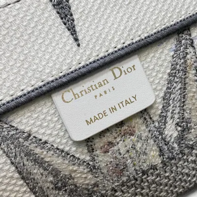Dior Medium Rêve d'Infini Embroidered Canvas Book Tote Multicolor