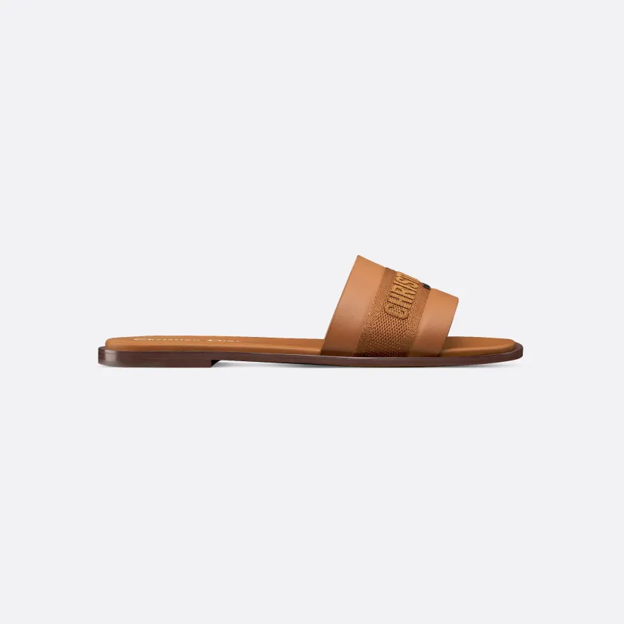 Dior brown flat slippers