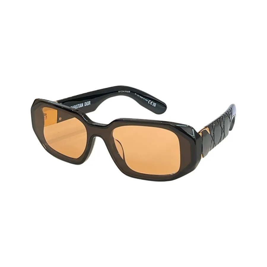 DIOR wrap glasses black purple/black/black tawny/white/black orange color Size 50口21-140