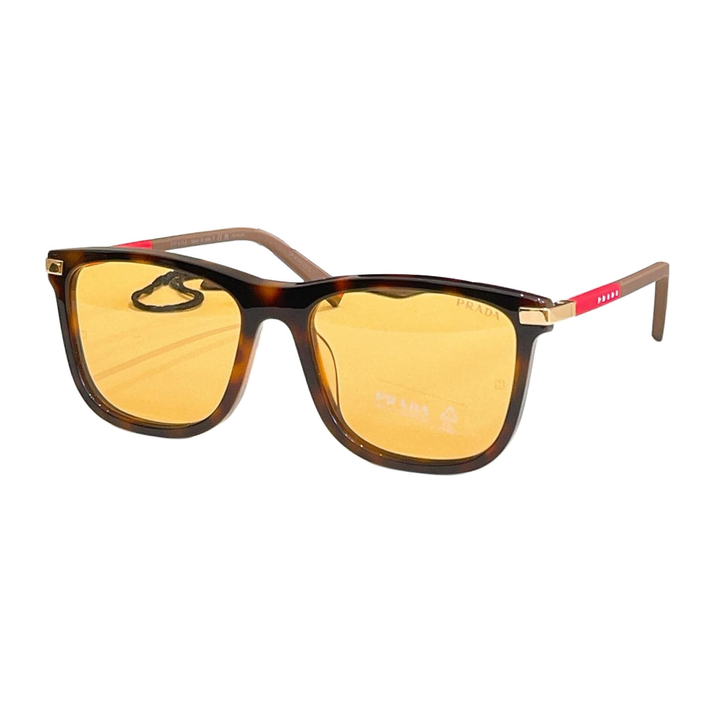 Óculos Prada Wayfarer cor laranja/azul/berinjela/verde-oliva/preto Tamanho 55口19-145