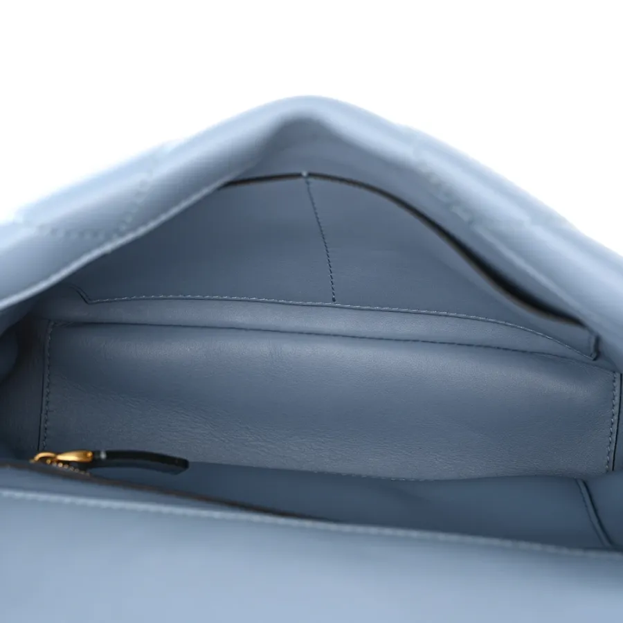 Valentino Garavani Large Roman Stud Shoulder Bag Niagara Nappa Leather Gold Hardware