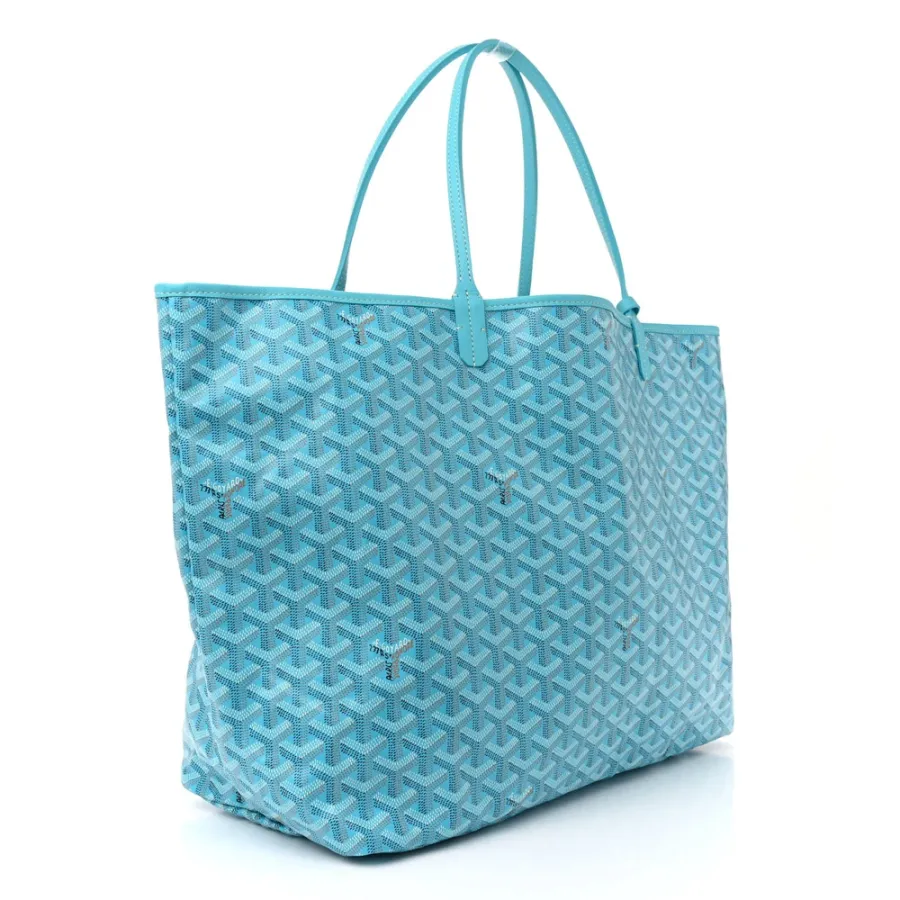 Goyard Saint Louis GM Balise Beach Towel Set Turquoise Goyardine Canvas