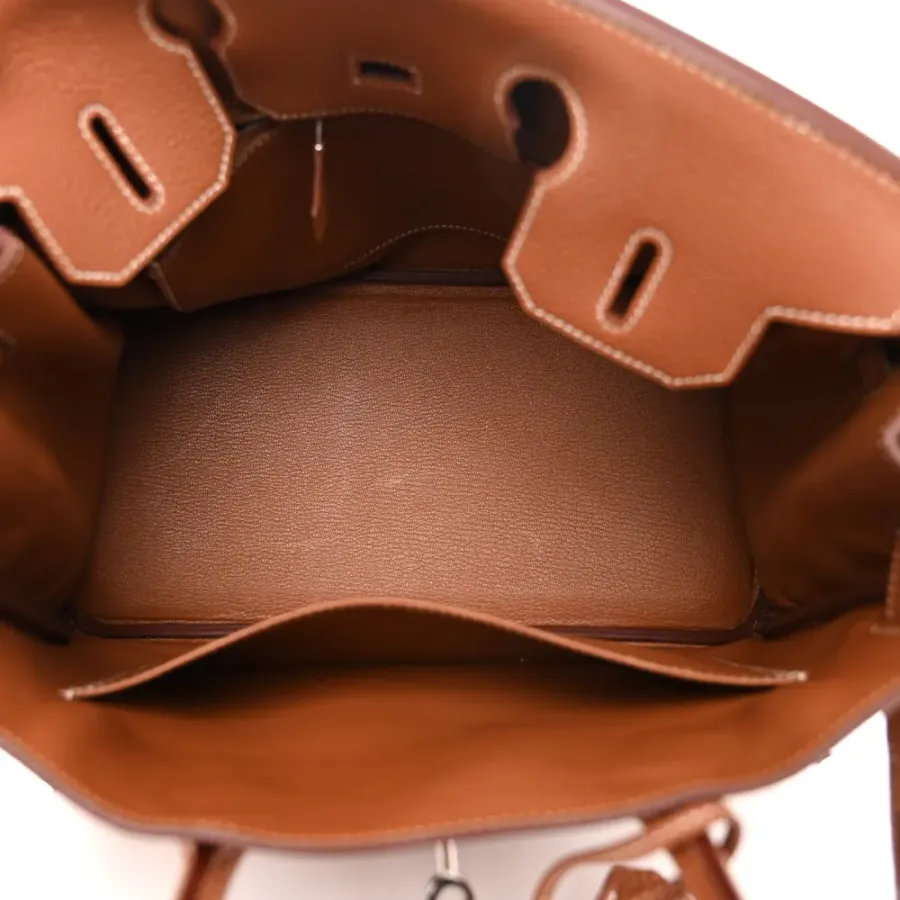 Hermès Birkin  Brown Epsom Leather Palladium Hardware