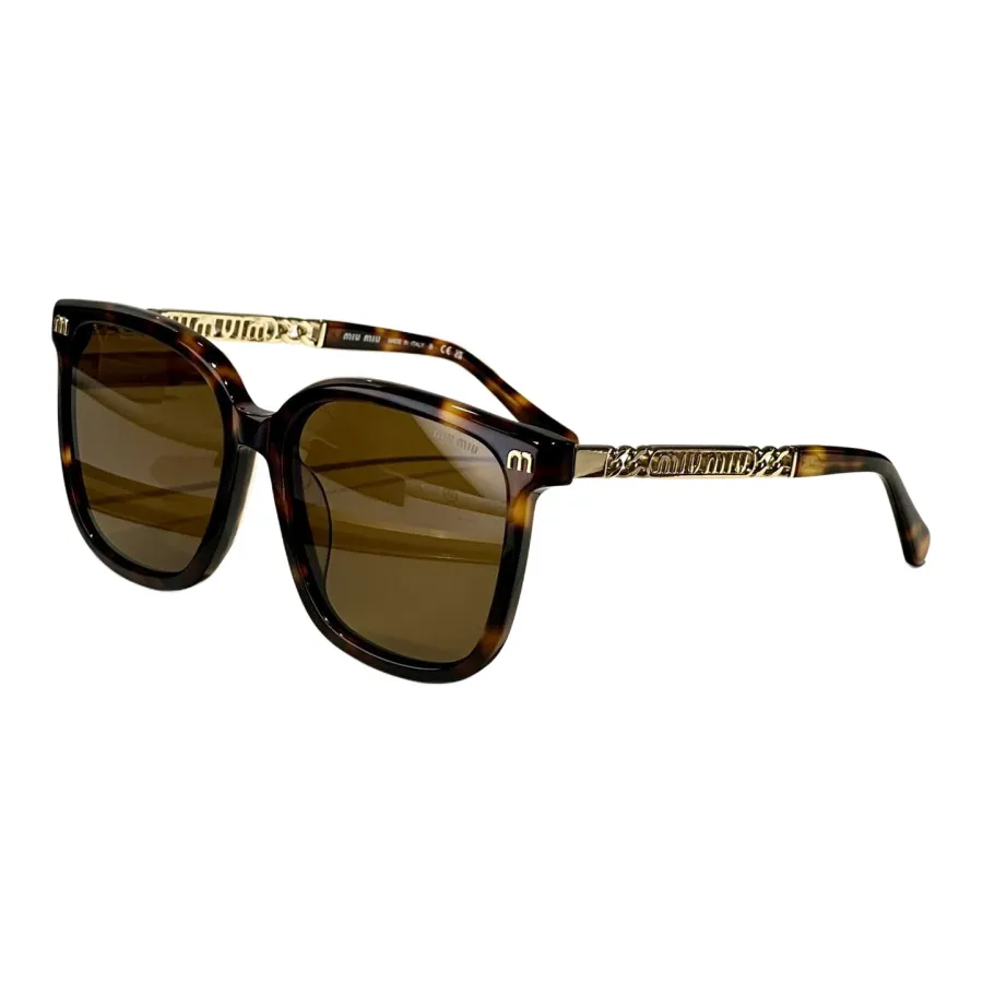 Miu Miu square frame glasses black/black gold/black silver/pink/ivory/leopard color Size 65-15-145