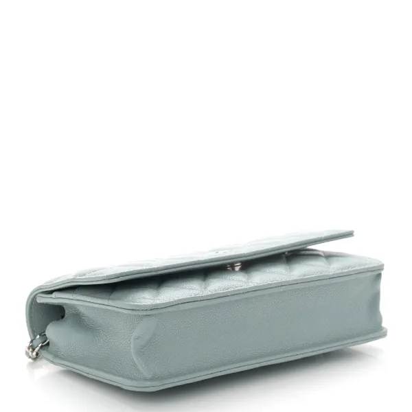 Chanel WOC in Light Blue – Quilted Elegance - Image 6