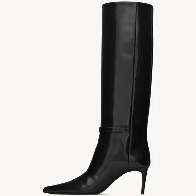 Yves Saint Laurent Mirror leather boots