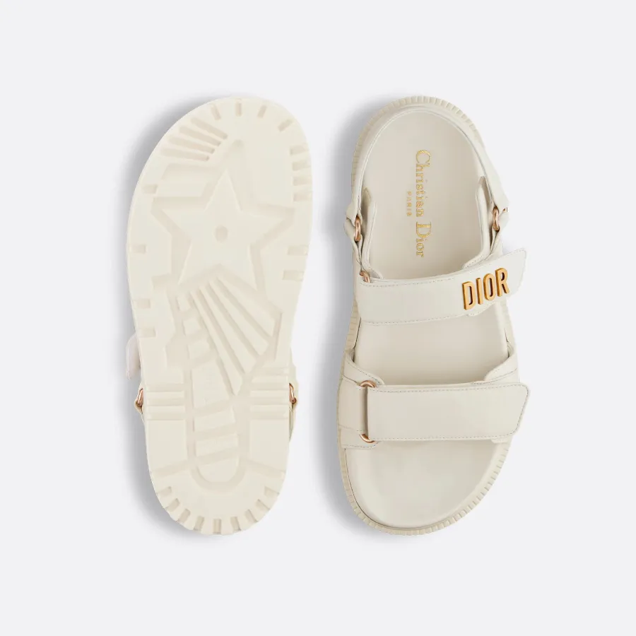 Dior white thick bottom Sandal