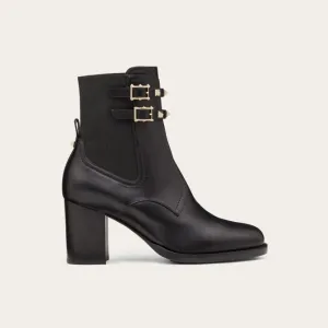 VALENTINO ROCKSTUD Calf rivet ankle boots (heel height 7cm)
