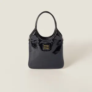 Miu Miu Patent Leather Black Shoulder Bags