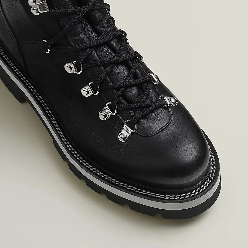 HERMES Hike Black ankle boots