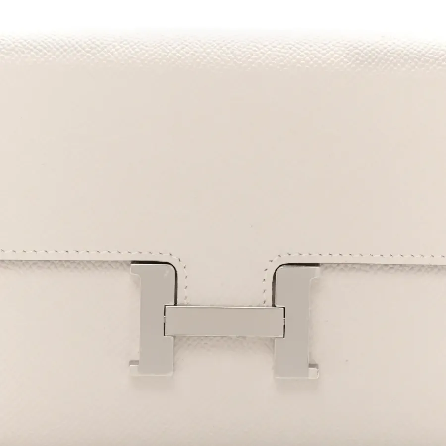 Hermès Constance Long To Go Wallet Gris Pâle Epsom Leather Silver Hardware
