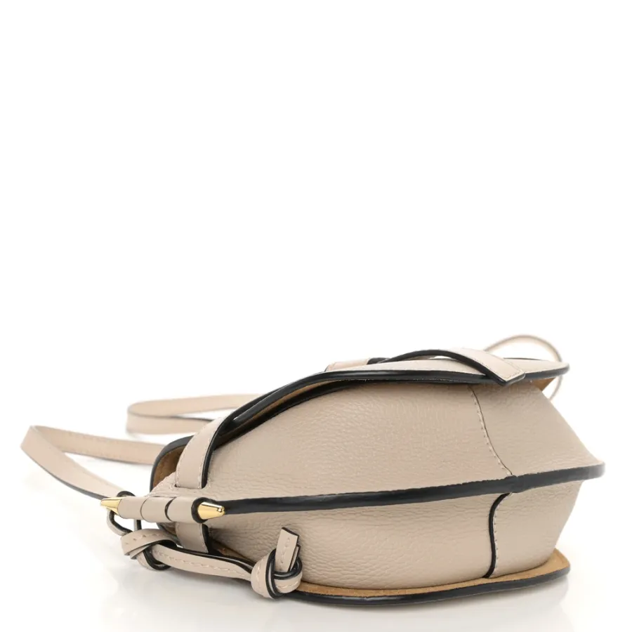 Loewe Gate Crossbody Bag Mini Light Oat Grained Calfskin Leather