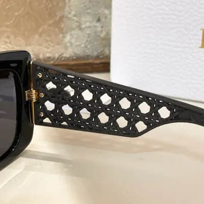 DIOR square frame glasses black/green orange/black purple/white black/leopard brown color Size 54口19-140