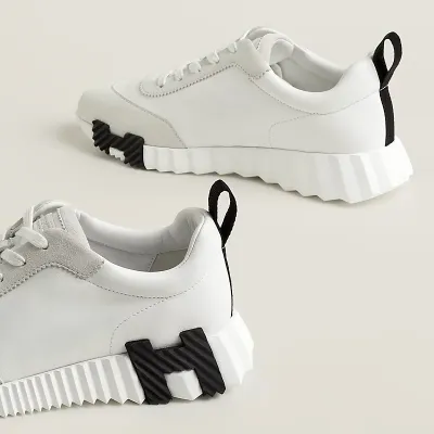 HERMES white Sneakers Bouncing Sports Shoes