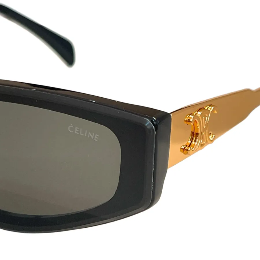 Celine square frame glasses black gold/beige/ivory/white/burgundy color Size 51口21-145