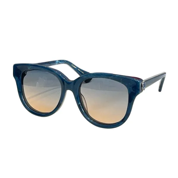 Cartier Boston frame glasses black gold/leopard/blue/black silver/white/leopard brown color Size 55口19-140 - Image 4