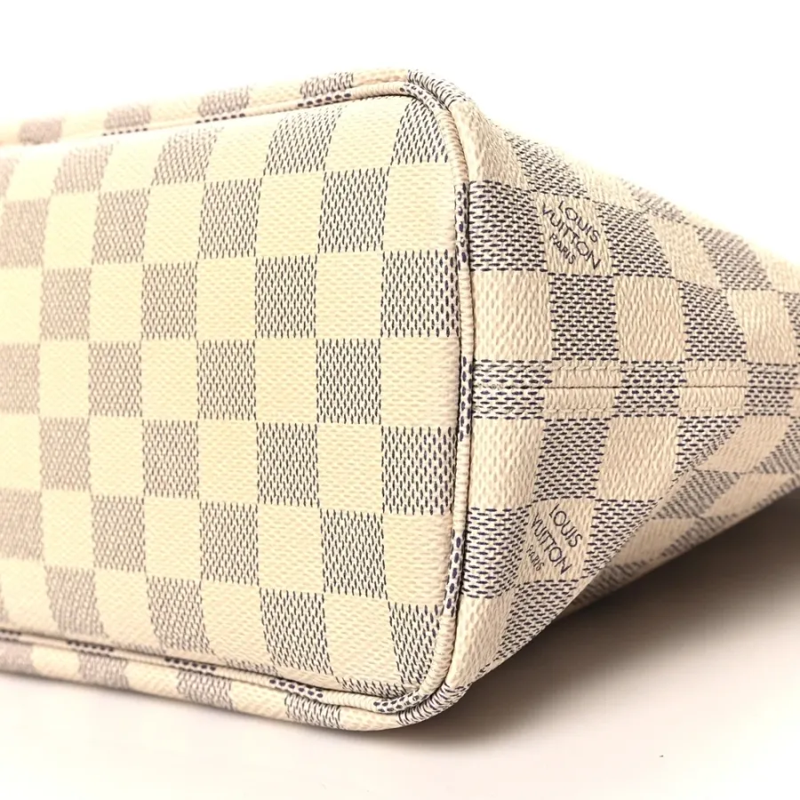 Louis Vuitton Neo Neverfull PM Damier Azur Canvas Beige Interior Gold Hardware