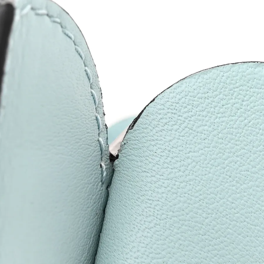 Loewe Elephant Pouch Crossbody Bag Small Dusty Blue Calfskin Leather