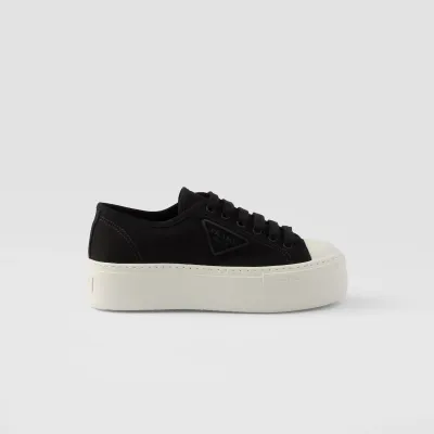 PRADA Black lace-up sneakers