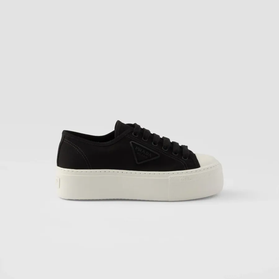 PRADA Black lace-up sneakers