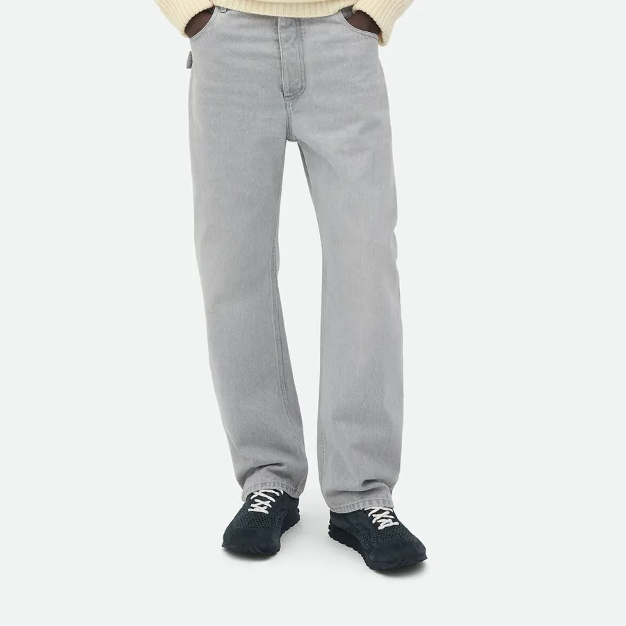 Bottega Veneta Orbit Flash Sneakers In Dark Blue Weathered Suede Leather And Mesh Lace-Up Sneaker