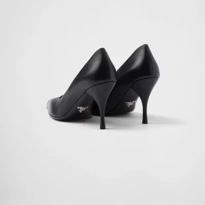 PRADA leather Black High Heels Shoes