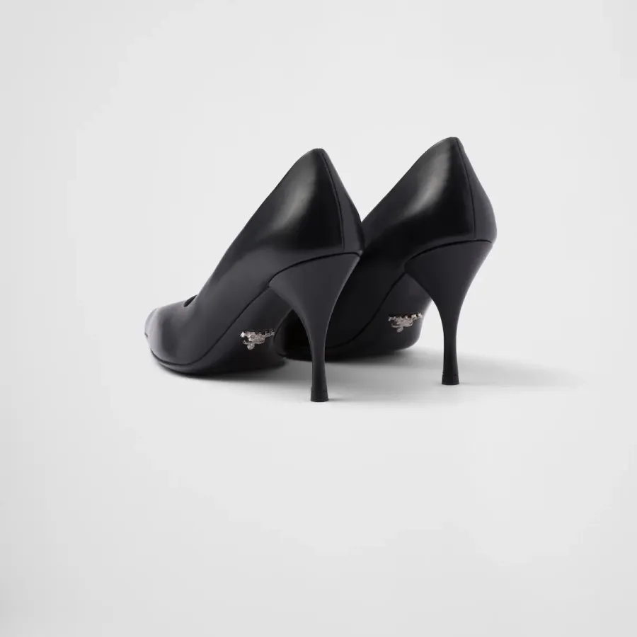 PRADA leather Black High Heels Shoes